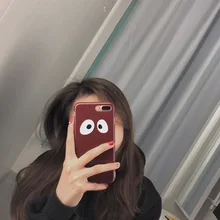 Супер Qute Big Eyes Tumblr чехол для iPhone 6 6s 6Plus Plus задняя крышка мобильного
