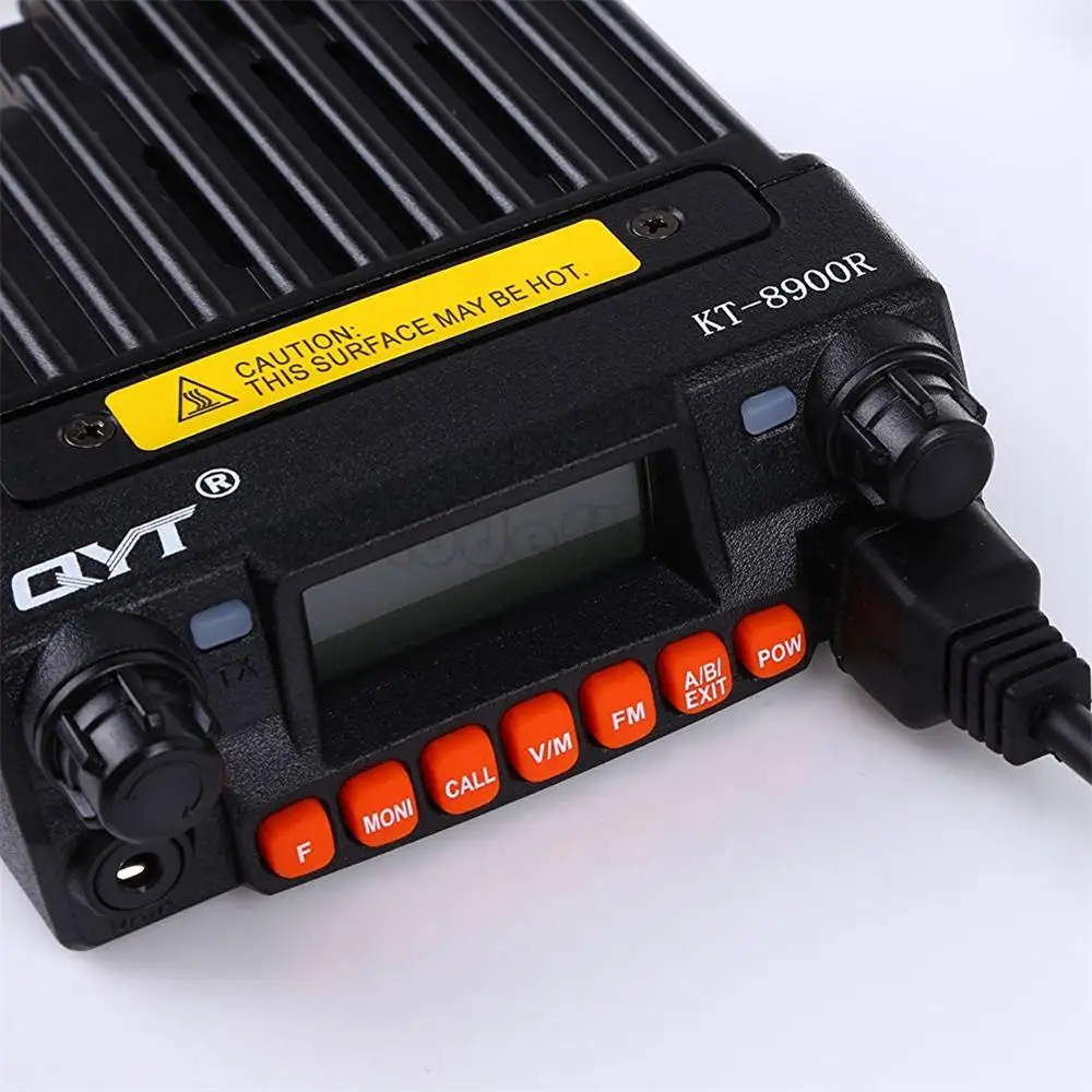 QYT KT-8900R мини автомобильное мобильное радио KT8900R VHF/UHF трехдиапазонная рация 25 Вт 200CH сканирующий монитор sql-dtmf FM сигнализация CB радио