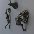 Kreative Retro Klettern Figuren Harz Skulptur Bar Restaurant Shop Wand Dekoration Anhänger Wohnzimmer Wand Statuen|Figuren & Miniaturen| -