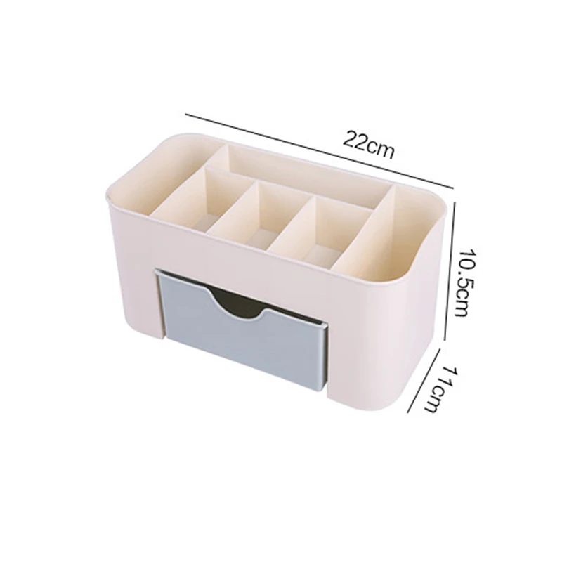 ONNPNNQ Plastic Cosmetic Storage Box Multifunction Desktop Drawer Makeup Organizers Basket Safe Small Home Storage Containers5