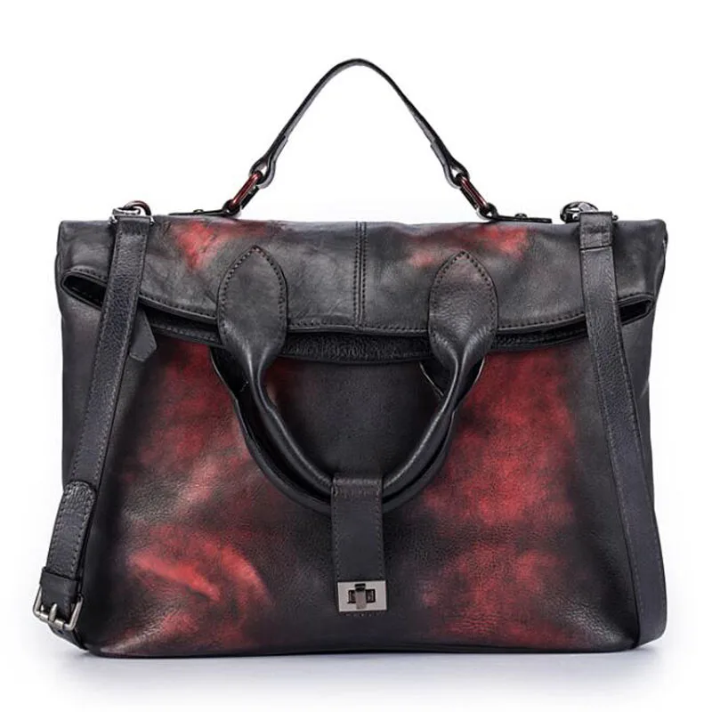 

New Retro Women's bag luxury handbag fashion Messenger bag Europe and America Handmade big bag shoulder bag Leisure