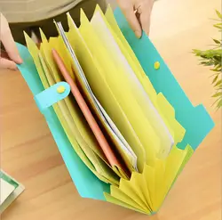 Корея канцелярские отлично прекрасный Карамельный цвет файла расширение папки 8 индекс portadocumentos A4 мешок 4 Цвет S офисные