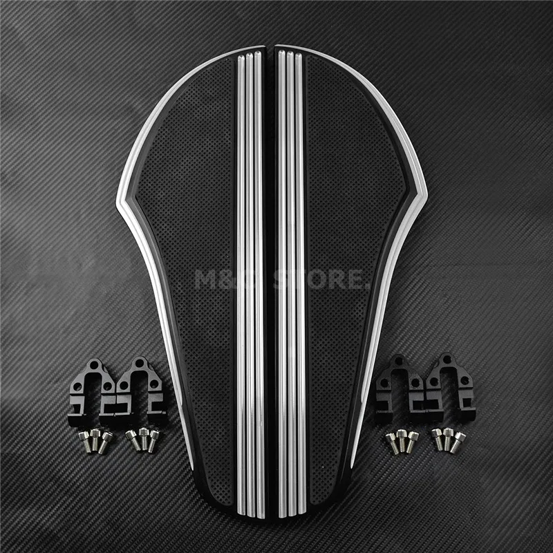 US $150.87 Front Driver Foot Pegs Floorboard For Harley Touring Road King Tri Street Glide FLHR FLHX 20002019 Softail Heritage Fat Boy