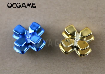 

OCGAME 5pcs/lot Colors Full Chrome cross button controller button For PS4 Playstations 4 Wireless Controller