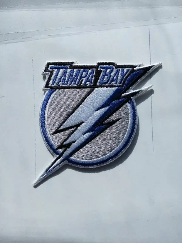 retail NHL Tampa Bay Lightning patches 1pc/lot DIY cotton Iron On Patch