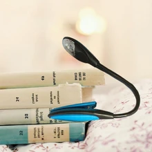Портативный Гибкий светодиодный мини-светильник для книг, яркий светодиодный светильник, лампа для чтения книг для путешествий, спальни, чтения книг