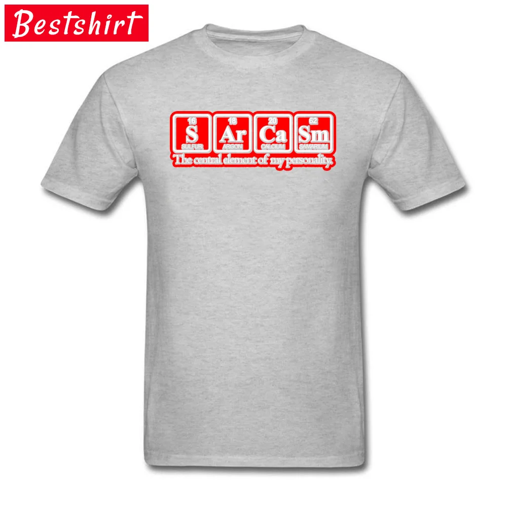 Summer Sarcasm  Limited Edition T Shirts for Men Discount VALENTINE DAY Crew Neck 100% Cotton Short Sleeve T Shirts Tee-Shirts Sarcasm   Limited Edition grey