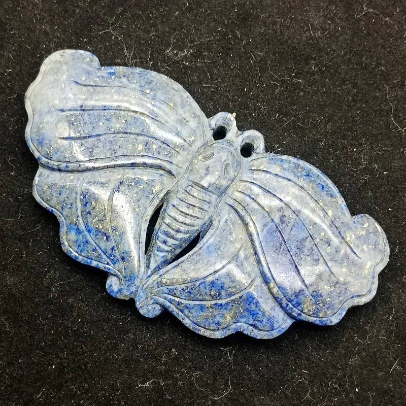 DHXYZB 70*40 мм с натуральным драгоценным камнем кристалл животных лазурит флуорspar бабочка резная минеральная флюоритовая статуя целебный подарок