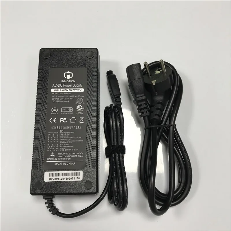 

Original Charger for Inmotion V10 V10F Self Balance Scooter Unicycle Electric Skateboard 84V Li-on Battery Charger Power Supply