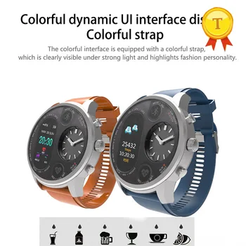 

colorful dynamic UI interface business Bluetooth smart watch support multi-sports mode heart rate monitor gmail skype reminder