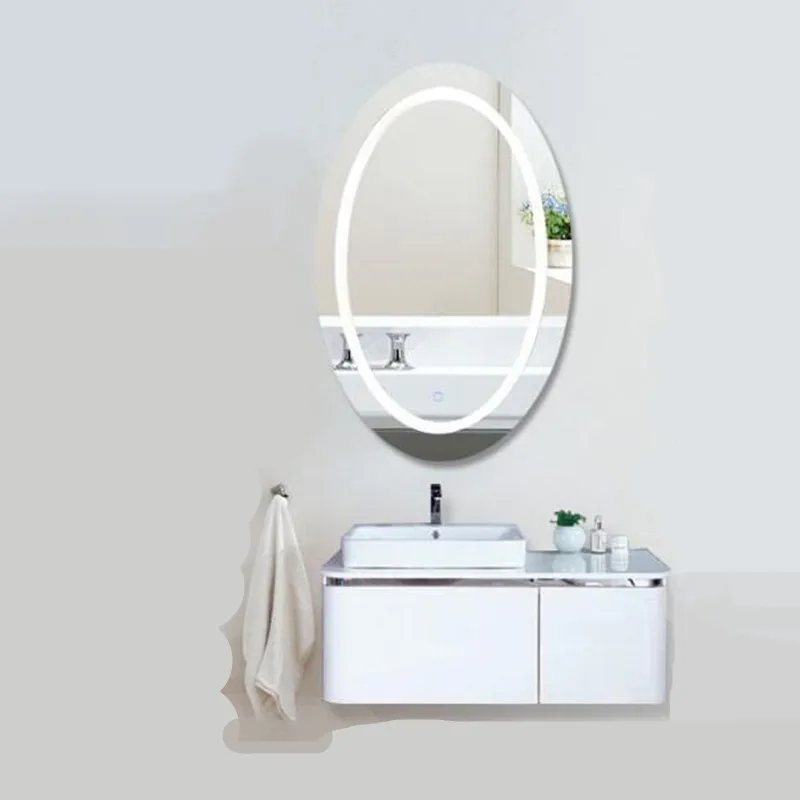 Bright Durable Anti-fog 60*80cm Led Light Mirror with Touch Switch for Bathroom Hotel Modern High End Wall mirror Lamp 1768 | Освещение