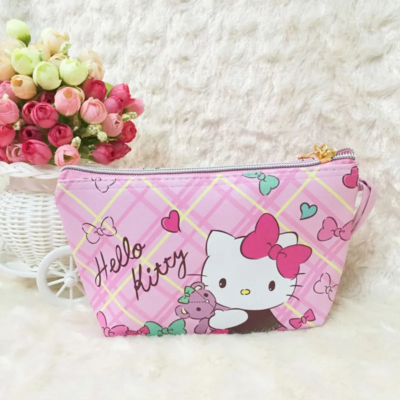 Милый мультяшный кошелек hello kitty, кошелек hello kitty, женские кожаные кошельки, женский клатч, кошелек, детский держатель для карт, плюшевый рюкзак - Цвет: E