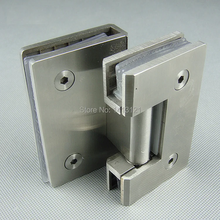 Meilleur Livraison gratuite acier Inoxydable porte en verre charnière salle de bains pince salle de douche charnière en verre pince ménage matériel degrés charnière