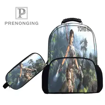 

Custom 17inch tomb-raider- Backpacks Pen Bags 3D Printing School Women Men Travel Bags Boys Girls Book Computers Bag#1031-11-33