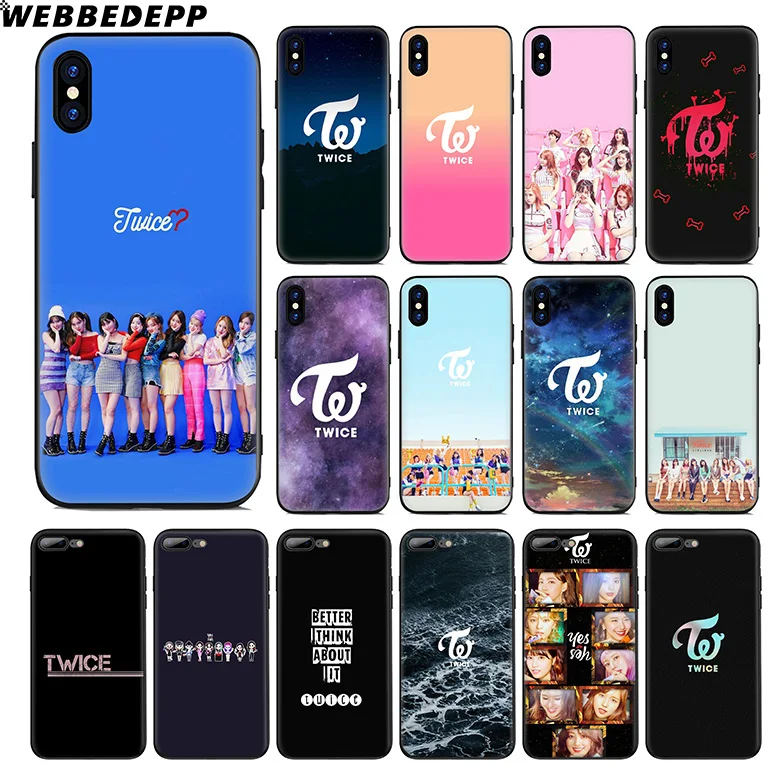 Мягкий силиконовый чехол WEBBEDEPP Twice K Pop для Apple iPhone 11 Pro Xr Xs Max X или 10 8 7 6 6S Plus 5 5S SE TPU |
