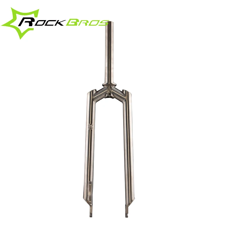 ROCKBROS титановый сплав горный велосипед 2" жесткая вилка Ti прямая вилка Передняя вилка