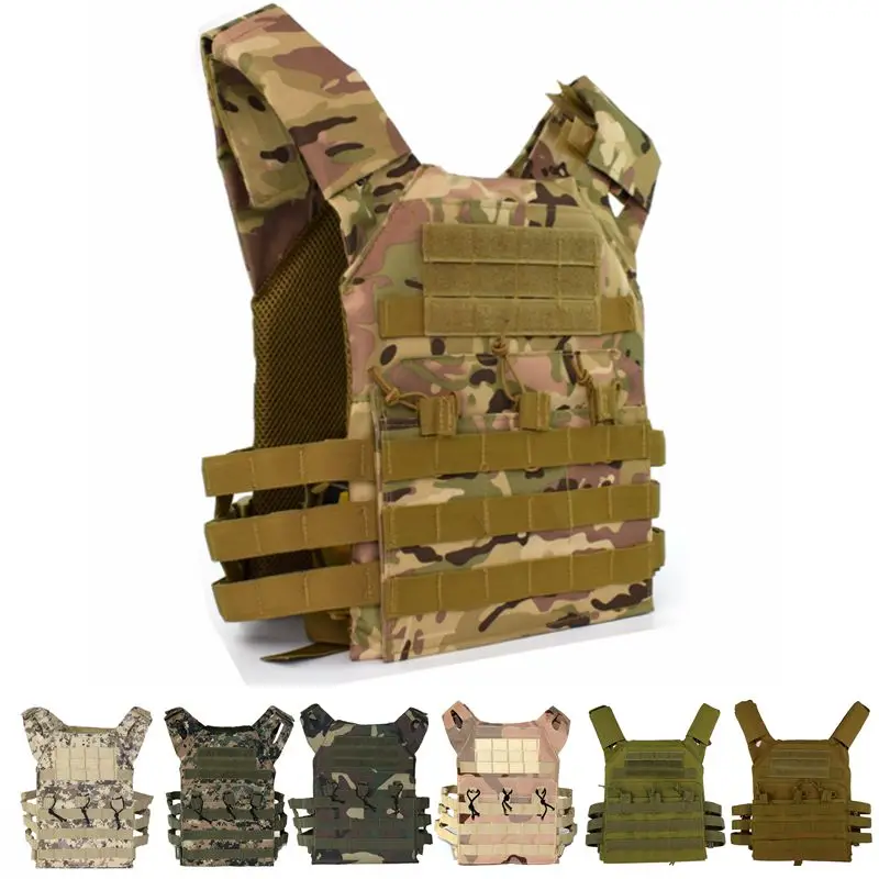 

Black Tactical Combat Vest JPC Outdoor Hunting Wargame Paintball Protective Plate Carrier Waistcoat Lightweight Airsoft Vest