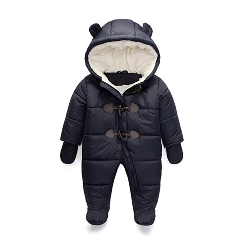 

Cold Winter Rompers Baby Clothes Children Boy Girl Jumpsuit Kids Duck Down Cotton Overalls Hoodies Clothing toddler snowsuit