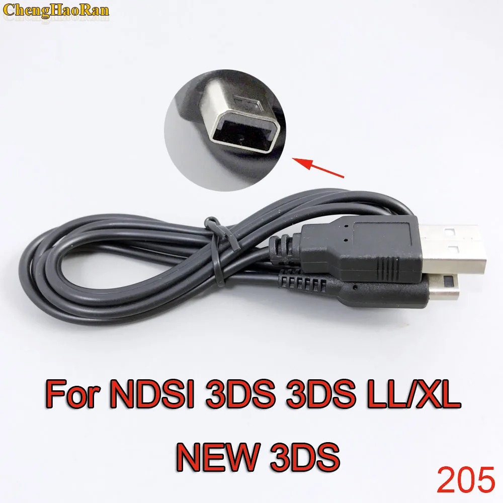 ChengHaoRanBlack 1 м USB Зарядное устройство кабель для Nintend игровой кубик для NGS GS 2DS NDSi 3DS 3dsll/XL new3DS new3DSLL/XL GBA SP NDS кабель - Цвет: For new 3DS .....