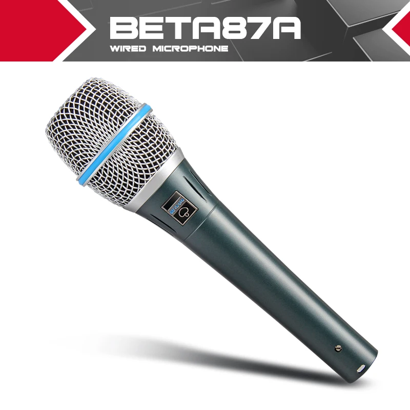 Free Shipping High Quality Dynamic Capsule BETA87A Beta 87A Supercardioid Vocal Microphone With Amazing Sound