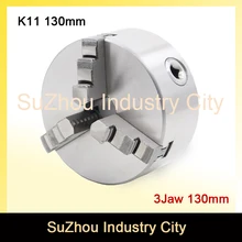 CNC 4th axis A axis 130mm 3 jaw Chuck self-centering manual chuck K11 fourth jaw for CNC Engraving Milling machine Lathe Machine