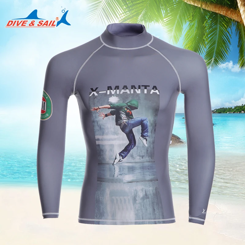 DIVE&SAIL LS 649 Long Sleeve Shirt BeachSuit Men Surf Diving Snorkeling