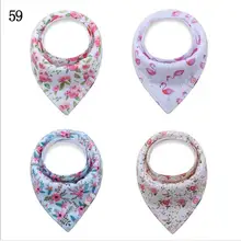 Детские Бандана Нагрудники набор для ног бандана нагрудник гусь и цветочный принт узор