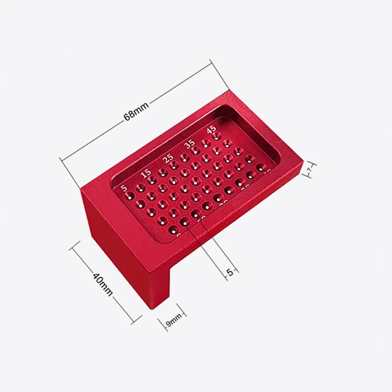 ALLSOME T50 l-образная линейка, измерительный инструмент Scriber деревообрабатывающий отверстие позиционирования скрещенный Калибр алюминиевый сплав линейка для плотника