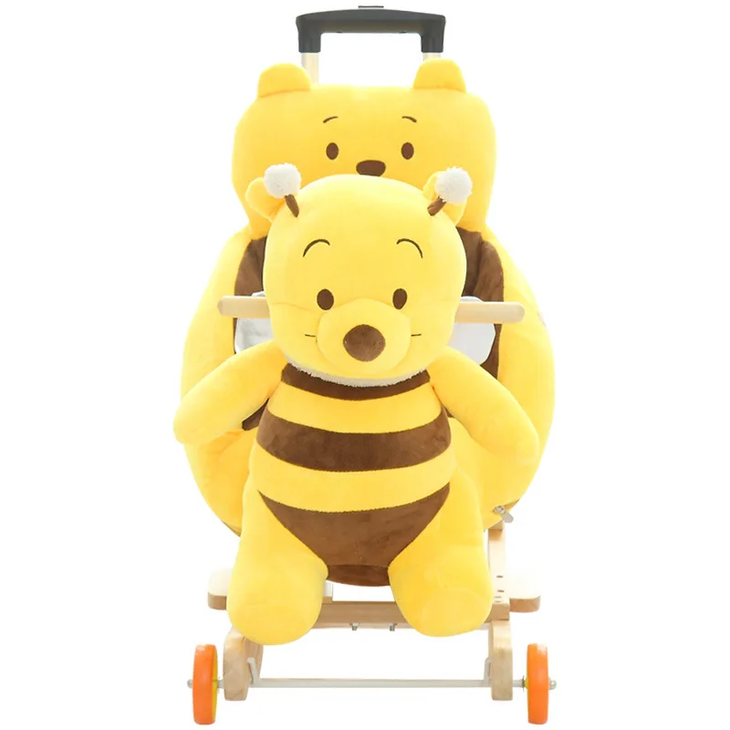 2 в 1, Детский многофункциональный стульчик-лошадка-качалка с музыкой, детская коляска, детские игрушки, толкатель, 360, универсальное колесо