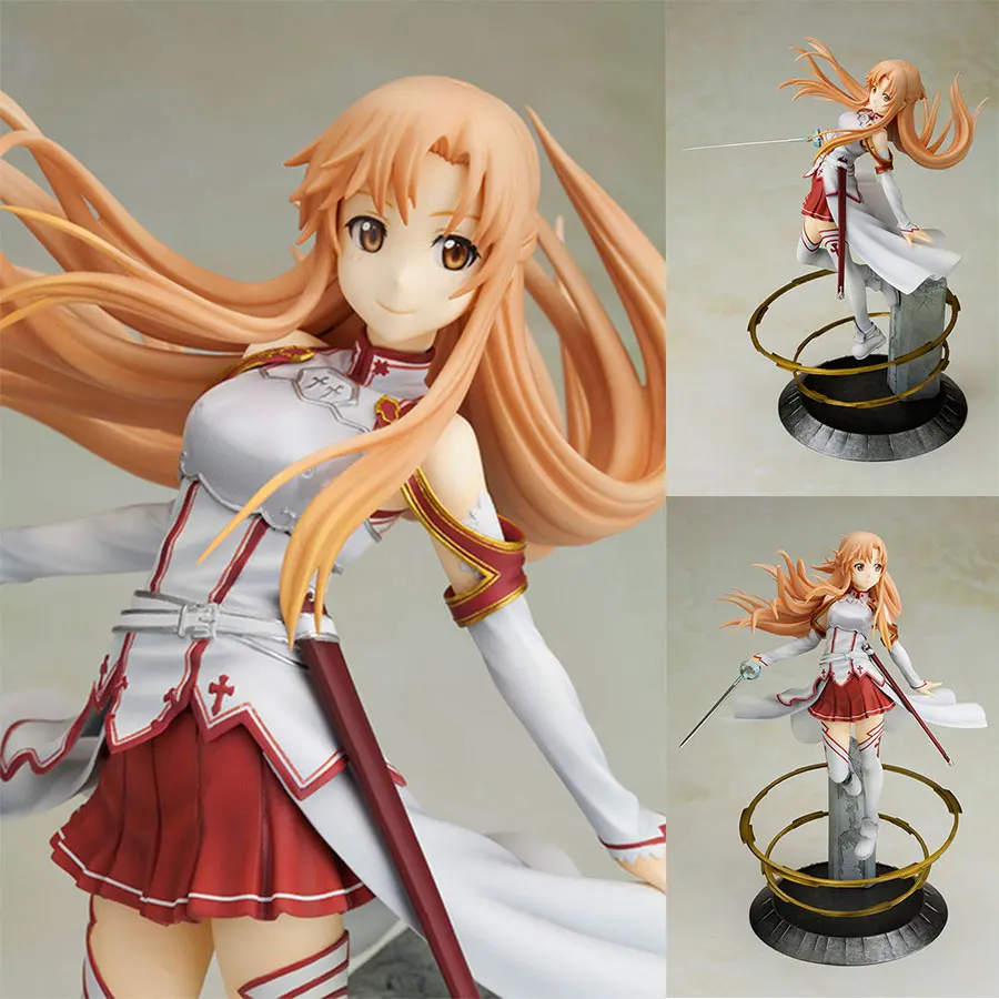 Kotobukiya Anime Figure Sword Art Online Asuna Yuuki 23cm PVC Action Figure Knights of Blood Ver. Swordsman Model Toys Gift