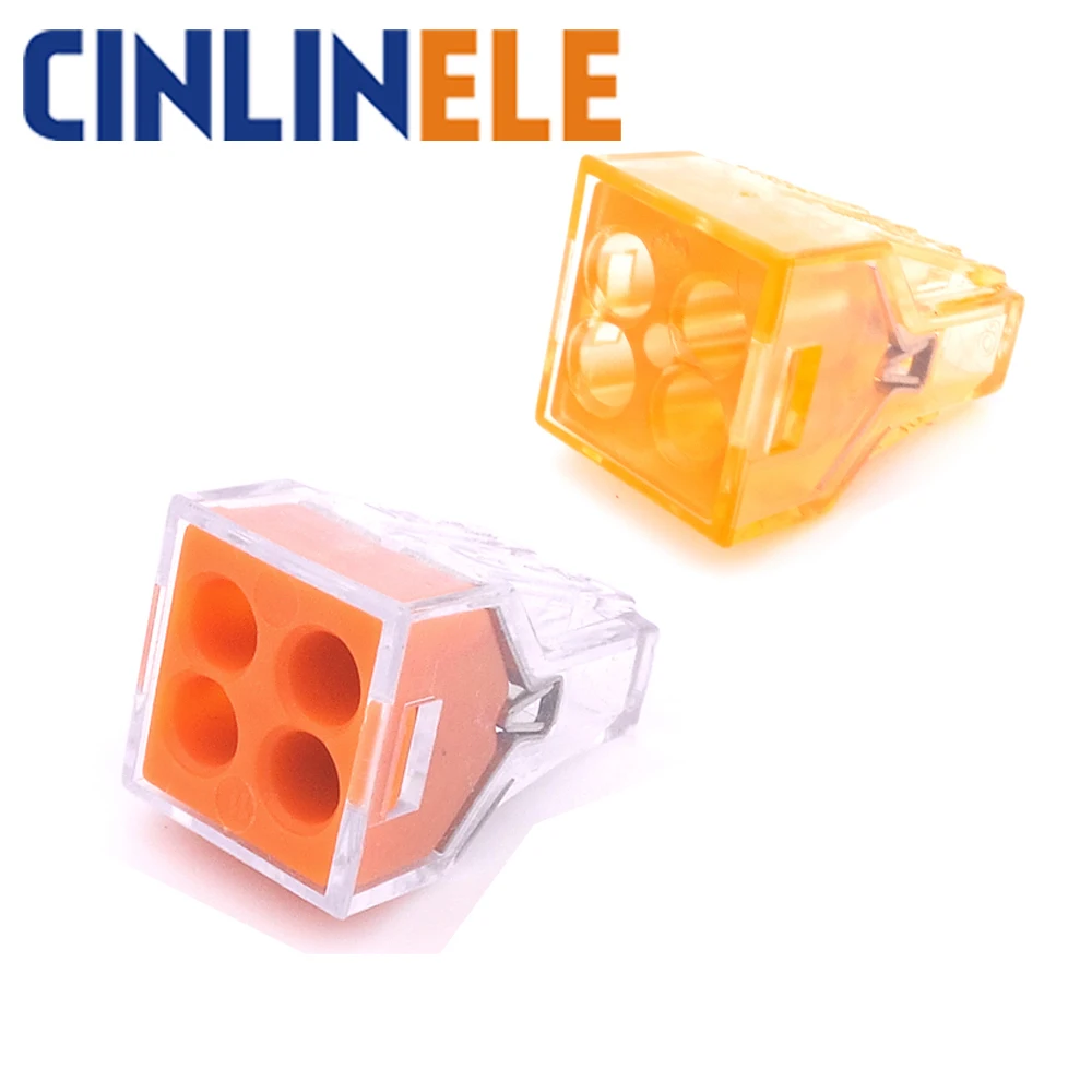 

10PCS WAGO 773-104 Push wire wiring connector For Junction 4 pin conductor terminal block