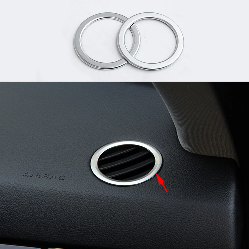 

2x upper air vent outlet trim Cover Ring For Mercedes-Benz B Class W246 2012-2016