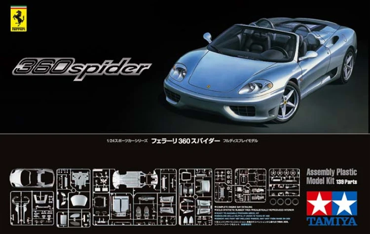 

Tamiya model car 360 spider 24307 to them
