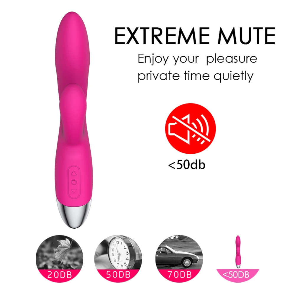 G Spot Dildo Rabbit Vibrator for Women Dual Vibration Vagina Clitoris Stimulation Massage Female Masturbation Sex Toys For Women (4)