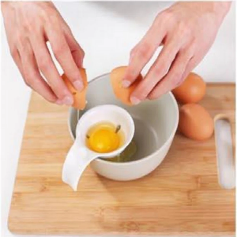 

Egg Yolk White Separator Egg Divider Kitchen Egg Tools Food Grade PP Plastic Filter Sieve Divider Holder Convenient Egg Yolk