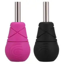 Силиконовая ручка для татуировки противоскользящая ручка с автоматическим замком трубчатые бигуди инструмент для татуировки для картриджа Татуировка роторная и татуировочная машина