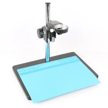 Промышленный микроскоп регулируемая Рабочая настольная подставка 50 мм диаметр Регулируемый Кронштейн Держатель для лабораторной промышленности микроскоп камера