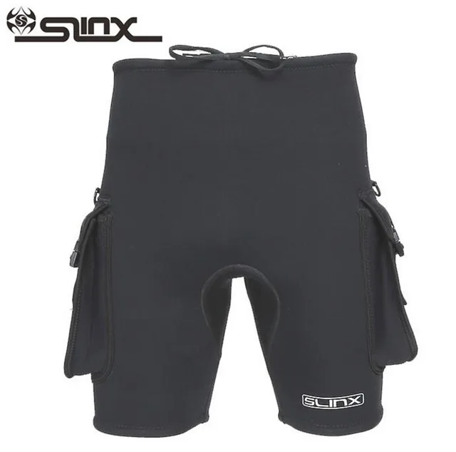 SLINX 3MM Neoprene Tech Shorts Snorkeling Scuba Diving Equipment Boating Surfing Short Pocket