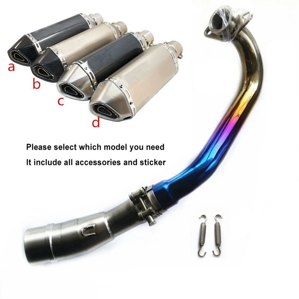 

Modified motorcycle colorful Rear Exhaust muffler pipe carbon fiber muffler slip-on full syste For YAMAHA xmax XMAX300 250