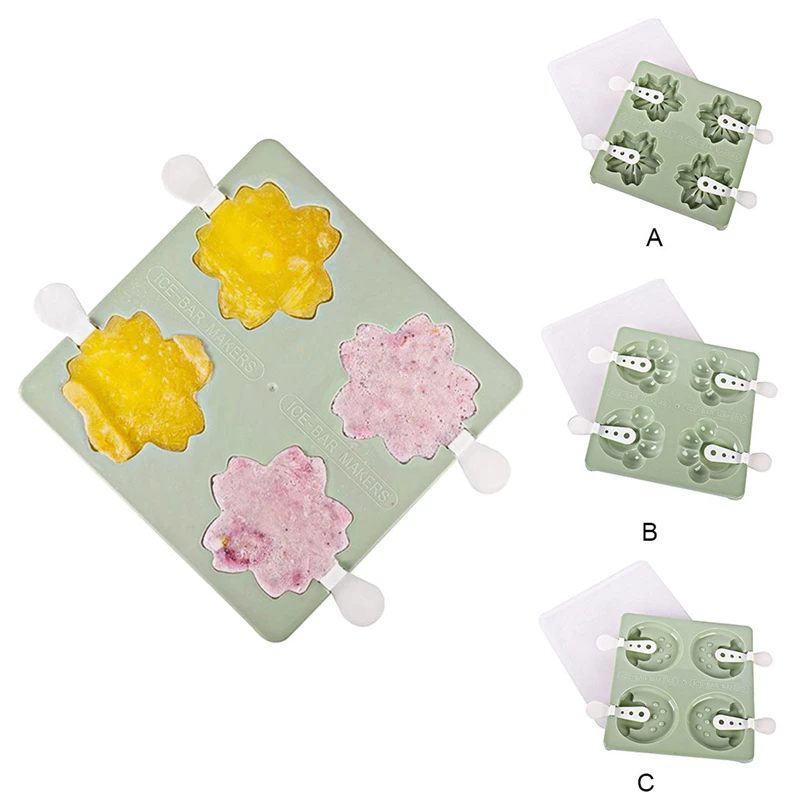 Tenske 1 шт. форма для мороженого и крышка красивый силикон Форма с крышкой Формочки Для Мороженного «фруктовый лед» Домашний Декор Прямая поставка Apr12