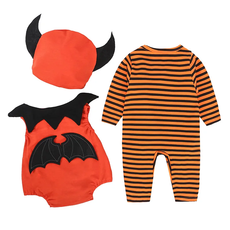 

Baby Infant Boys Romper Halloween Pumpkin Costume Newborn Baby Girl Birthday Jumpsuit Role-play Party Wear Toddler Girl Romper