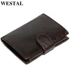WESTAL Oil Waxing Men Wallet Genuine Leather Wallet Man Coin Purse Wallets Card Holder Men Wallets Male Clutch Credit Card9049 ► Photo 1/6