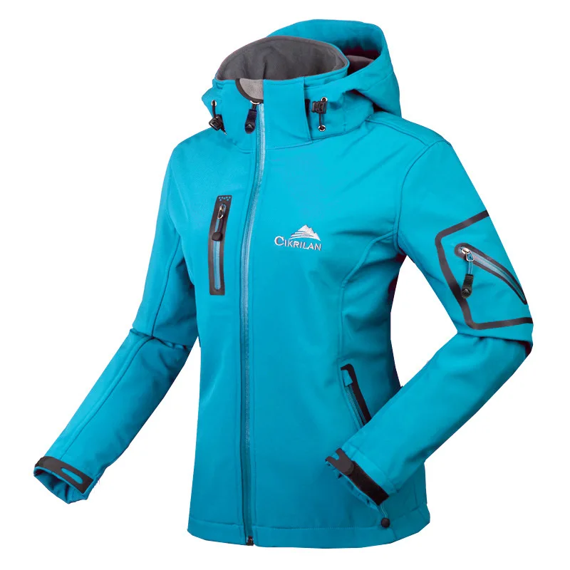 

sofshell jacket women for hiking camping waterproof windproof polar fleece trekking jackets outdoor ski coats spring autumn wear