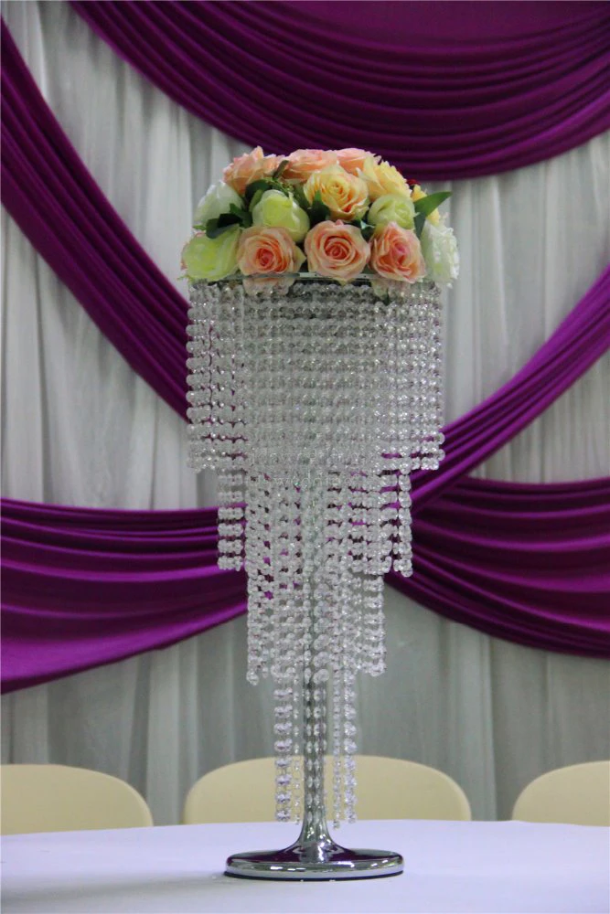 Us 551 0 5 Off 80cm H Crystal Wedding Centerpiece Flower Stand Table Decor Wedding Chandelier Wedding Supply 10 Pcs Lot In Vases From Home Garden