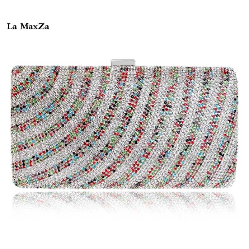 

La MaxZa Lady's Handbag Designer Ladies Clutch Bag Newest Evening Bag Party Bag Wholesale Glitter Evening Party Banquet Bag