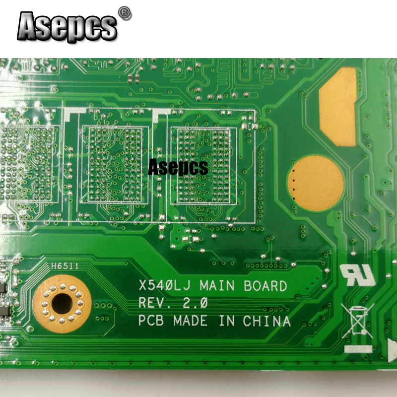 Asepcs X540LJ материнская плата для ноутбука For Asus X540L F540L X540 тест оригинальная I3 4005U