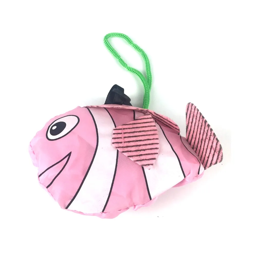 

Fish Foldable supermarket bag 8 colors Eco Reusable Shopping Bags tote Recycle Storage Handbags portable big capacity bag