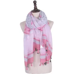 Зимний шарф горошек шарфы для Для женщин женские роскошные платки хлопок мягкие теплые шарфы