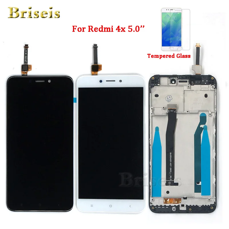 

briseis Full Module For Xiaomi Redmi 4X LCD Display Screen Touch Panel Redmi 4X LCD Display digitizer Assembly With Frame
