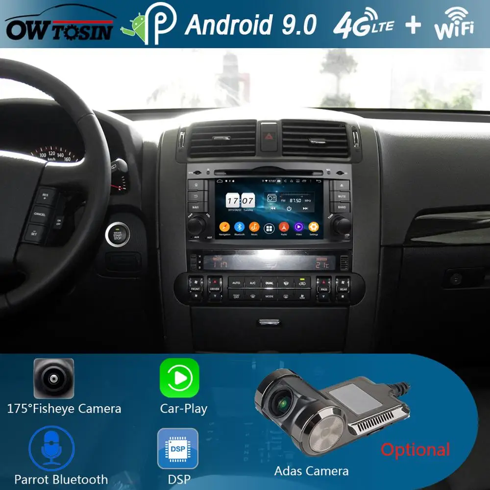 " ips 8Core 4G ram+ 64G rom Android 9,0 автомобильный dvd-плеер для Kia Mohave Borrego 2008- DSP радио gps Parrot BT Adas мультимедиа